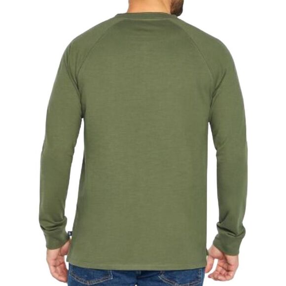 Gap Men's Long Sleeve Henley - Four Leaf Clover - Size Small - Picture 2 of 9